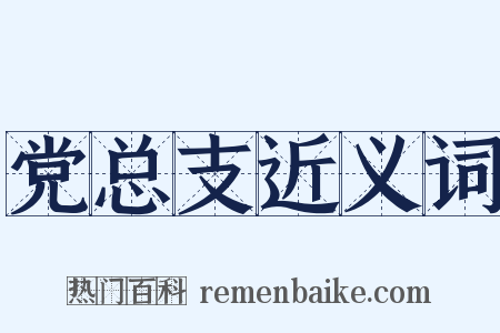 党总支近义词是什么意思的图片